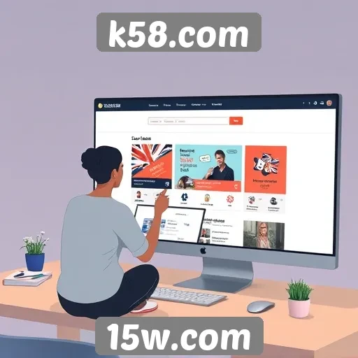Experiência do usuário no site k58.com